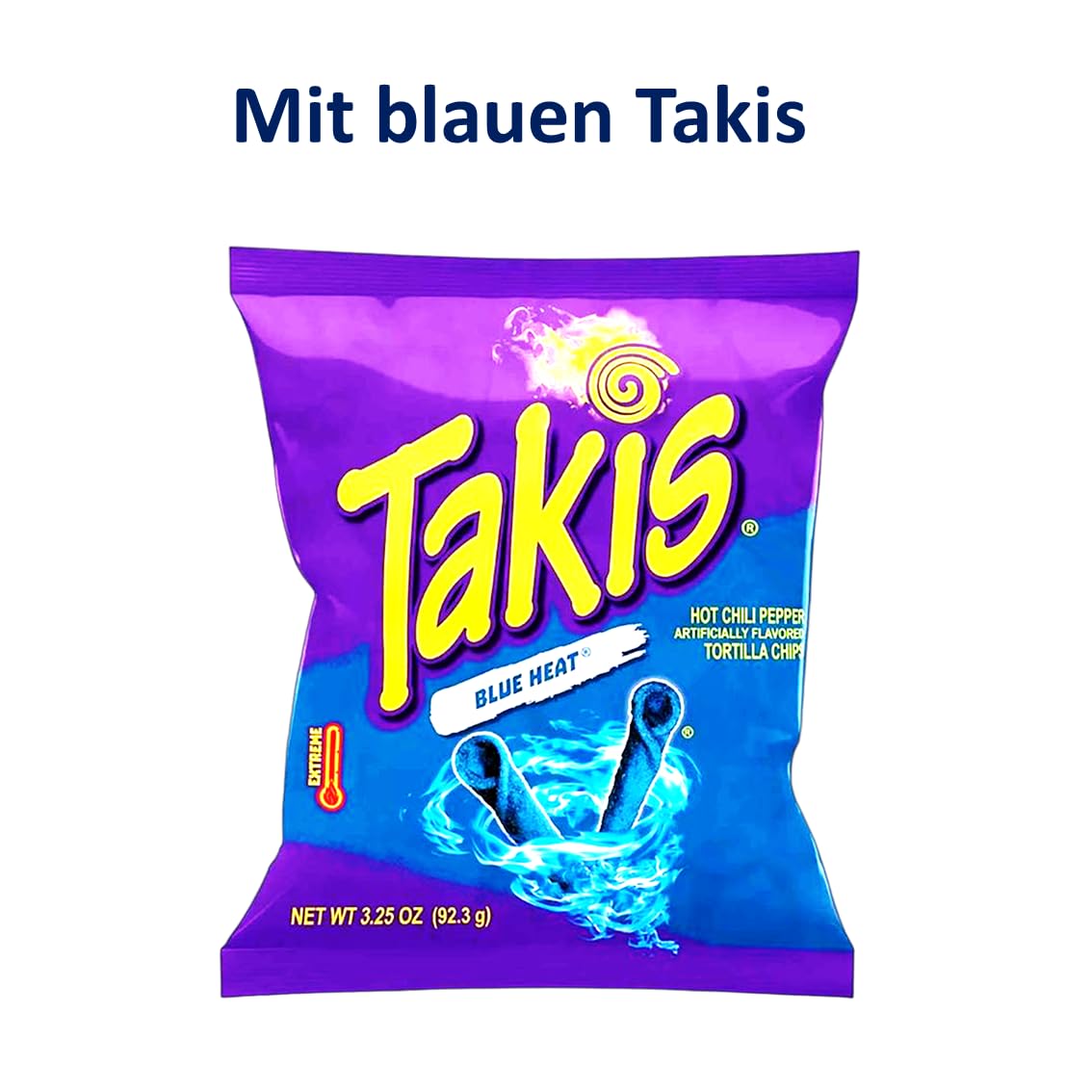 Amerikanische Süßigkeiten Box mit Takis blue – 14 USA Süßigkeiten aus aller Welt - American Candy Box mit Takis Chips – Sweets Süssigkeiten Box aus Amerika